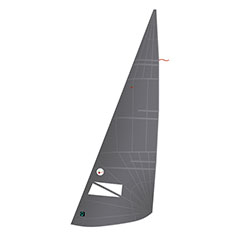 E Scow Light Speed Jib - Zipper Luff