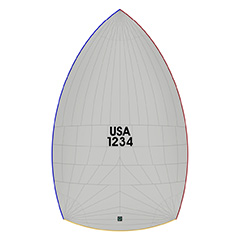 J/24 Full Radial Spinnaker - Nylon